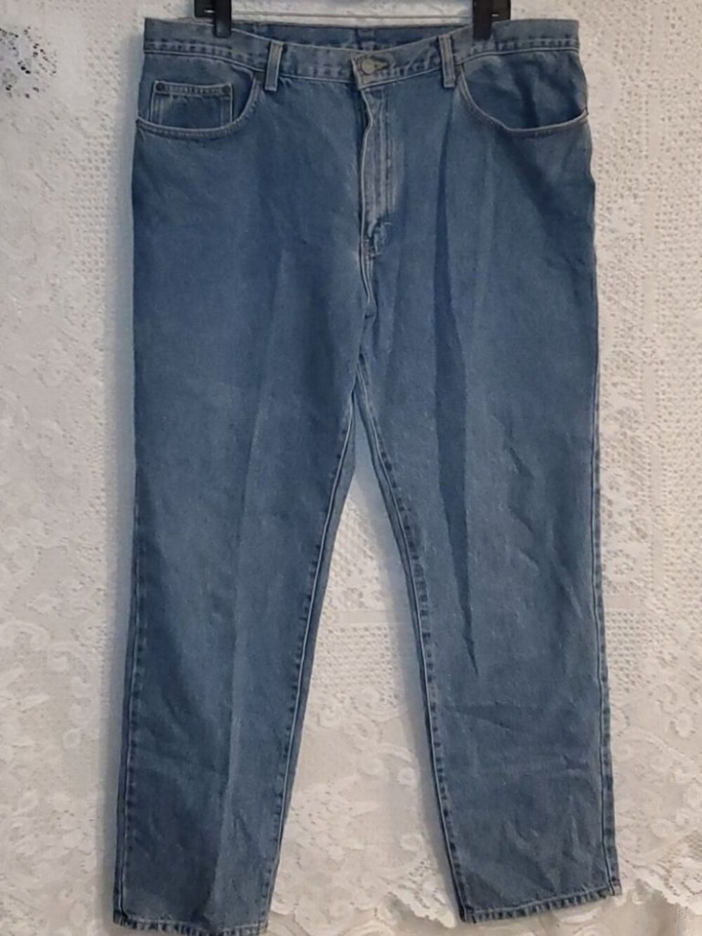 VTG Calvin Klein 40/32 slim fit jean double stone washed straight leg